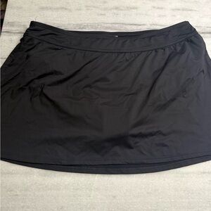 Lands' End Women's Black Swim Skirt